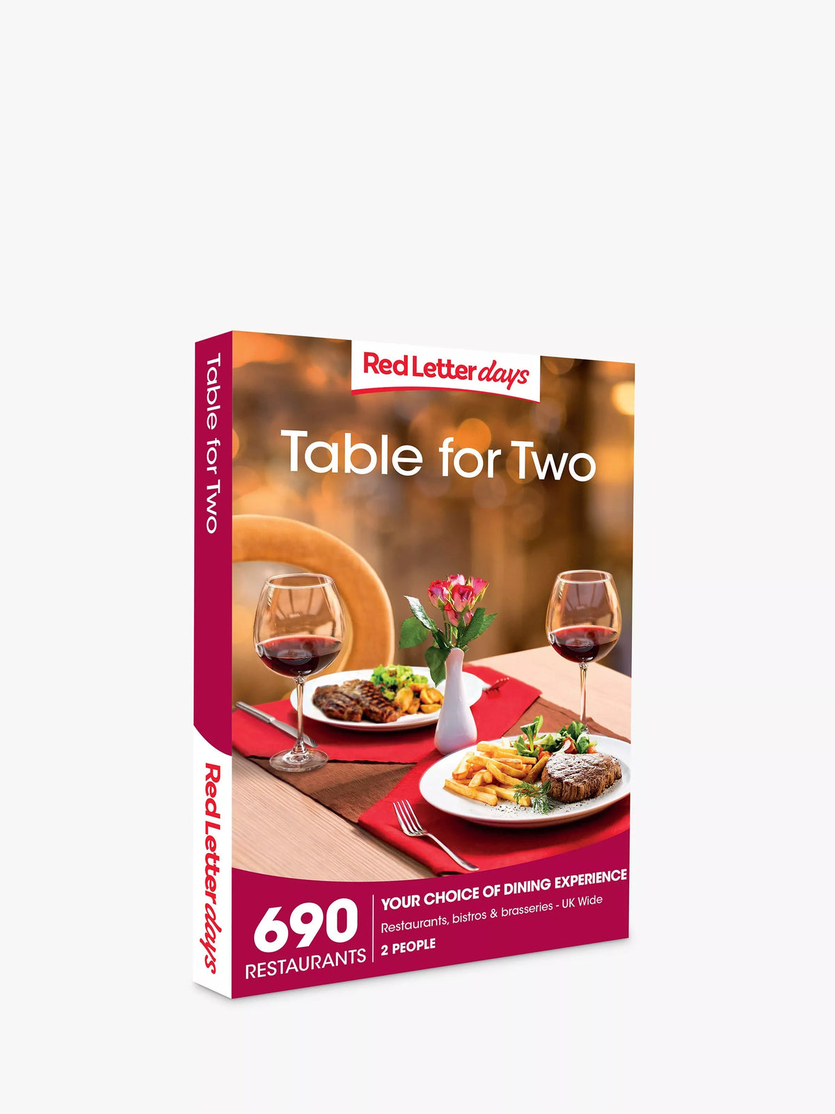 Red Letter Days dining experience gift voucher, imported from the UK
