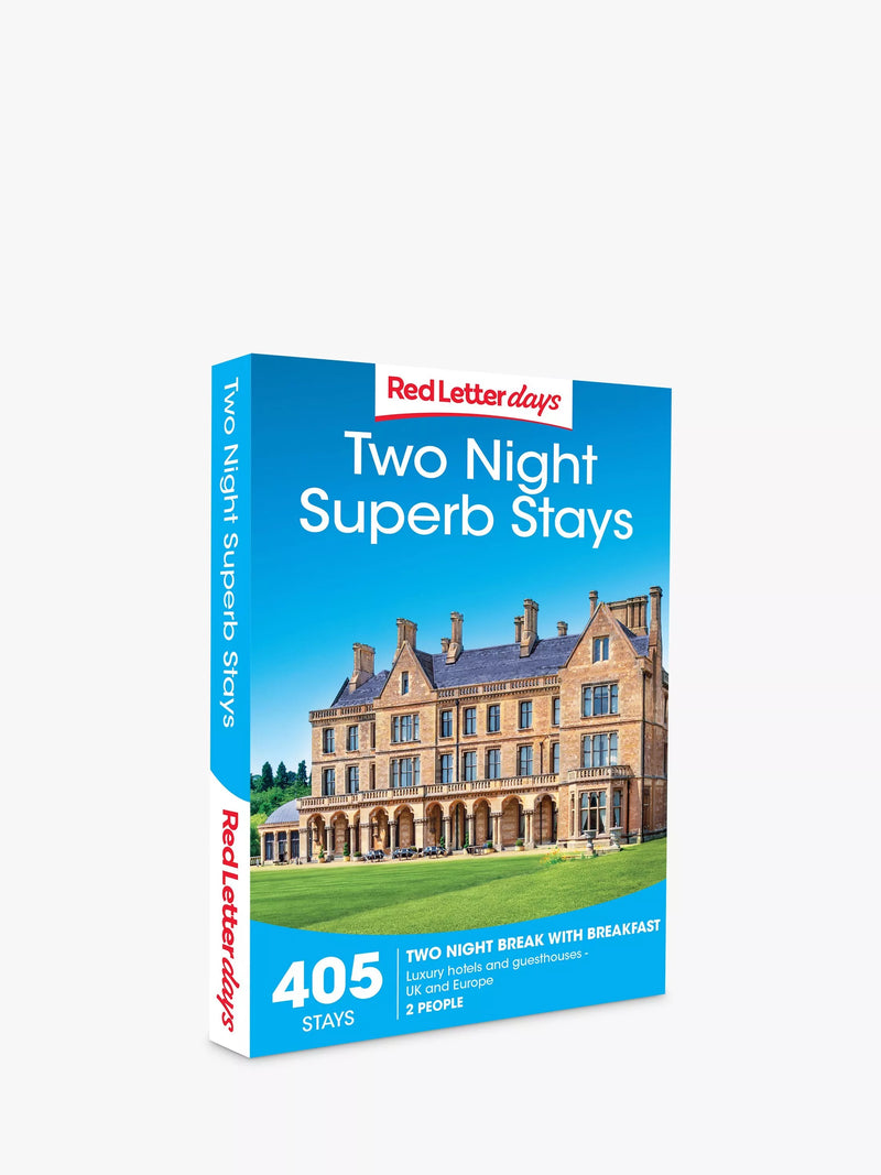 Red Letter Days two-night luxury stay gift experience voucher, imported from the UK