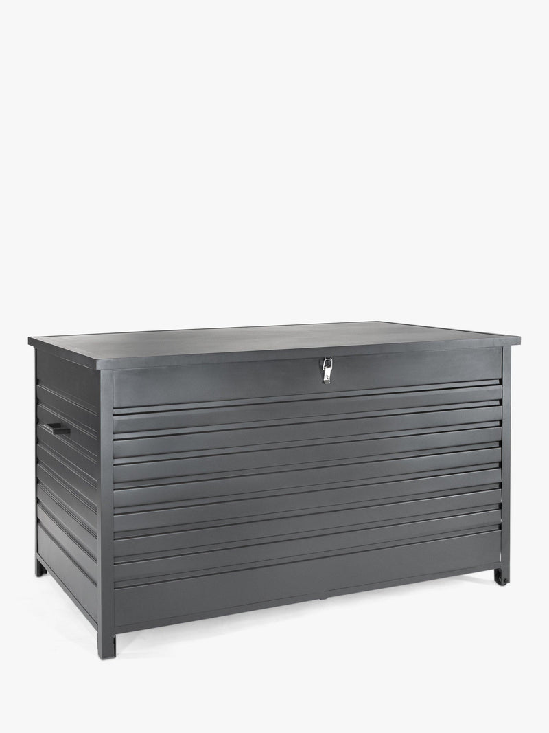KETTLER Large Aluminium Garden Cushion Storage Box Anthracite, UK version
