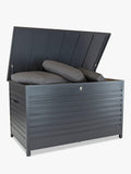 KETTLER Large Aluminium Garden Cushion Storage Box Anthracite, UK version