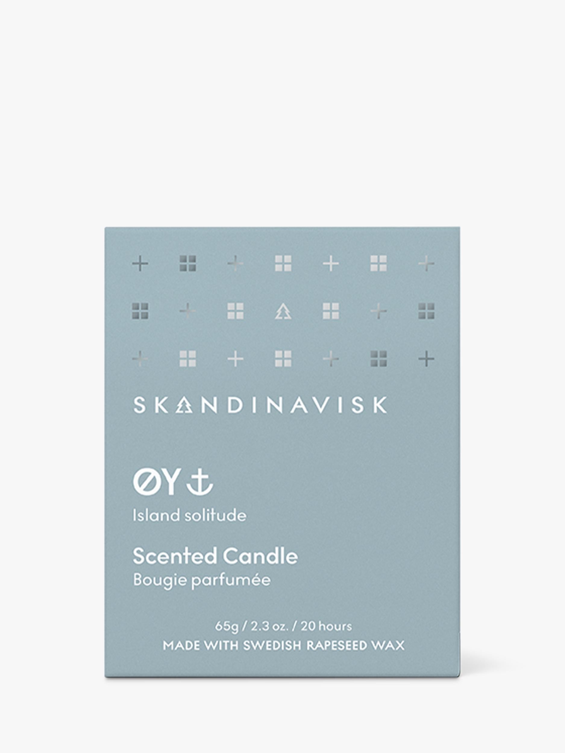 Skandinavisk ØY scented candle with crabapple and dog rose notes, 65g (British brand)