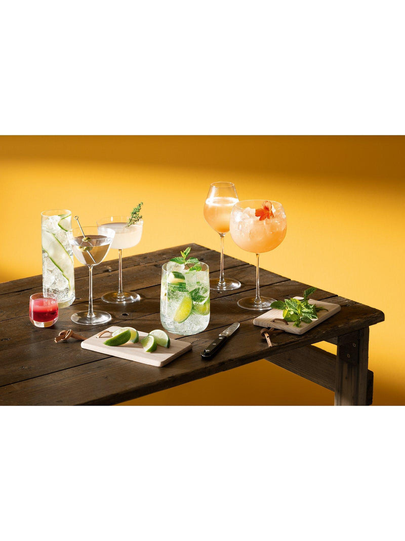 LSA International Borough Clear Champagne Glasses Set of 4 285ml, UK version