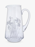 Dartington Crystal Bloom Daffodil jug vase 22.5cm, imported from the UK