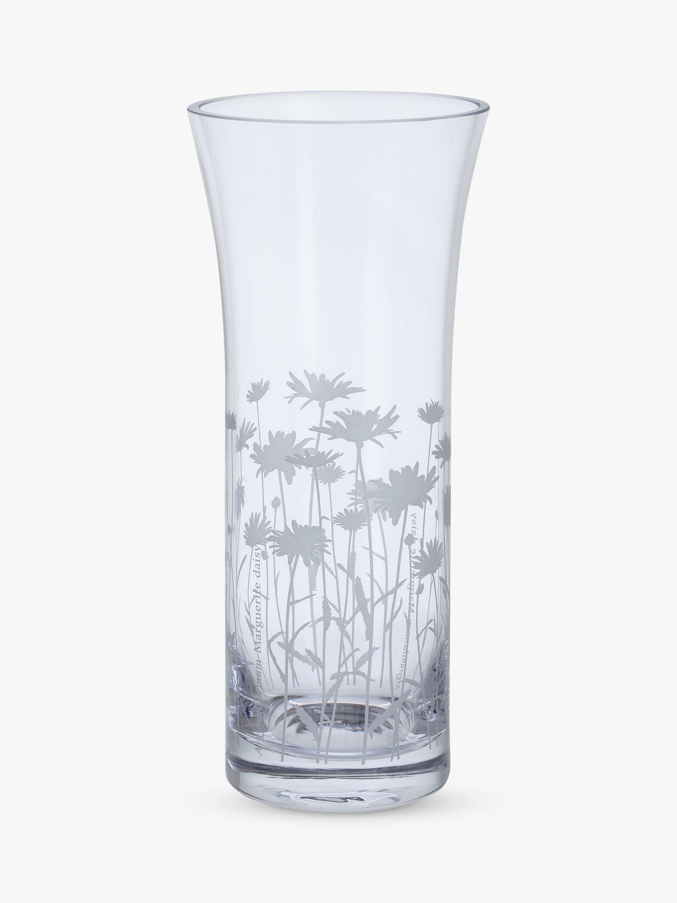Dartington Crystal bloom marguerite trumpet vase 25cm - British product