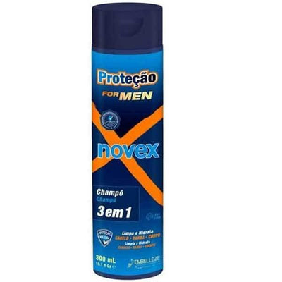 Novex Protection For Men 3 In 1 Shampoo Hair Beard Body