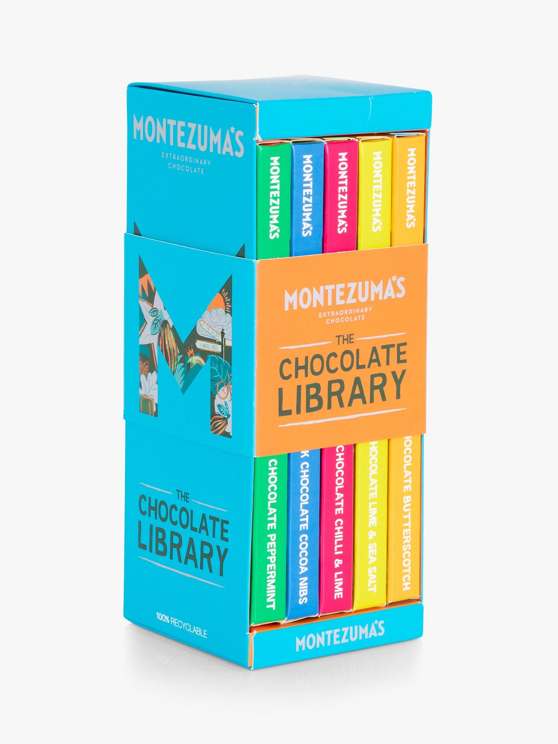 Montezuma's Chocolate Bar Library 5 Flavour Selection 450g, imported from the UK