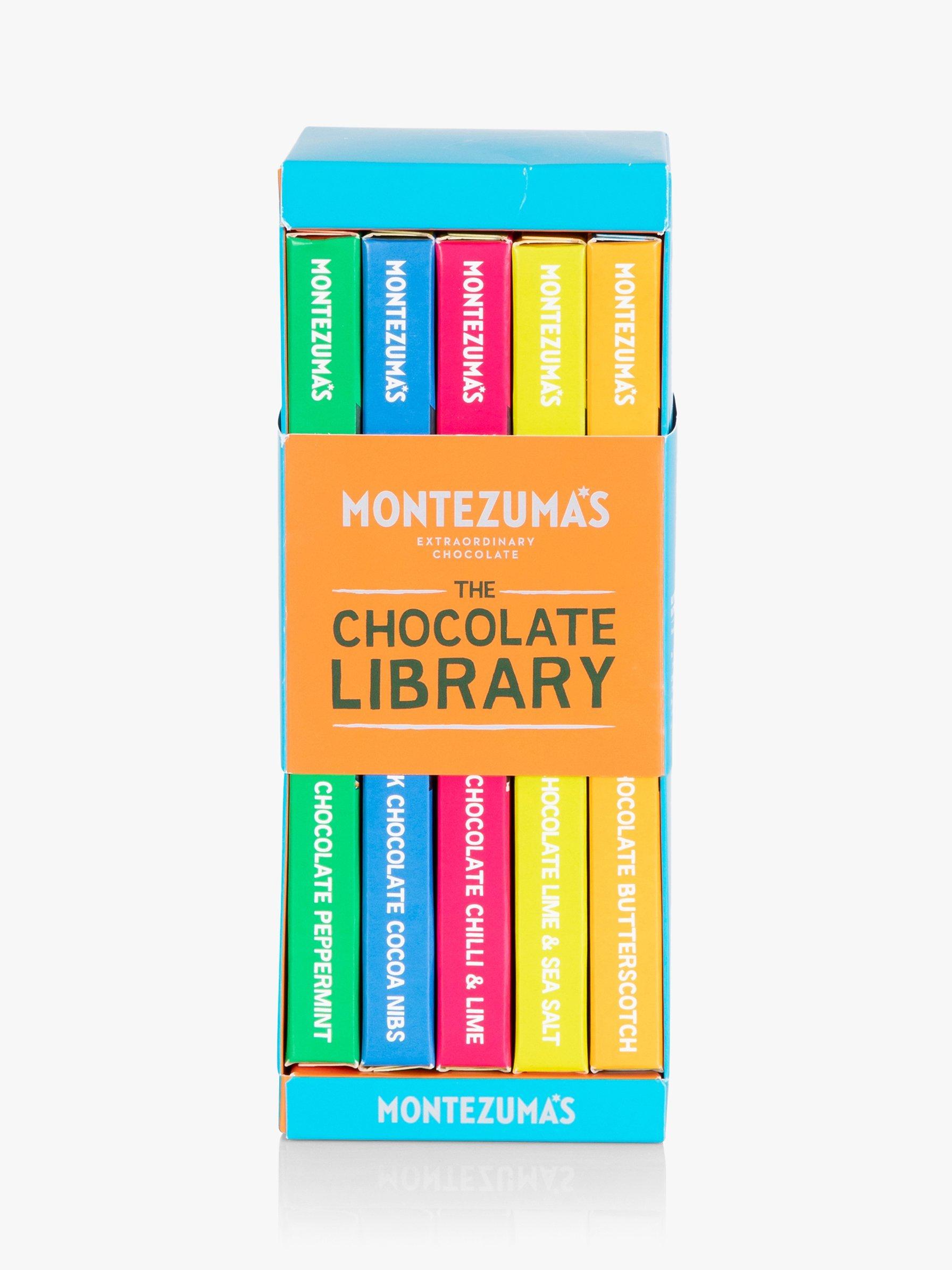 Montezuma's Chocolate Bar Library 5 Flavour Selection 450g, imported from the UK