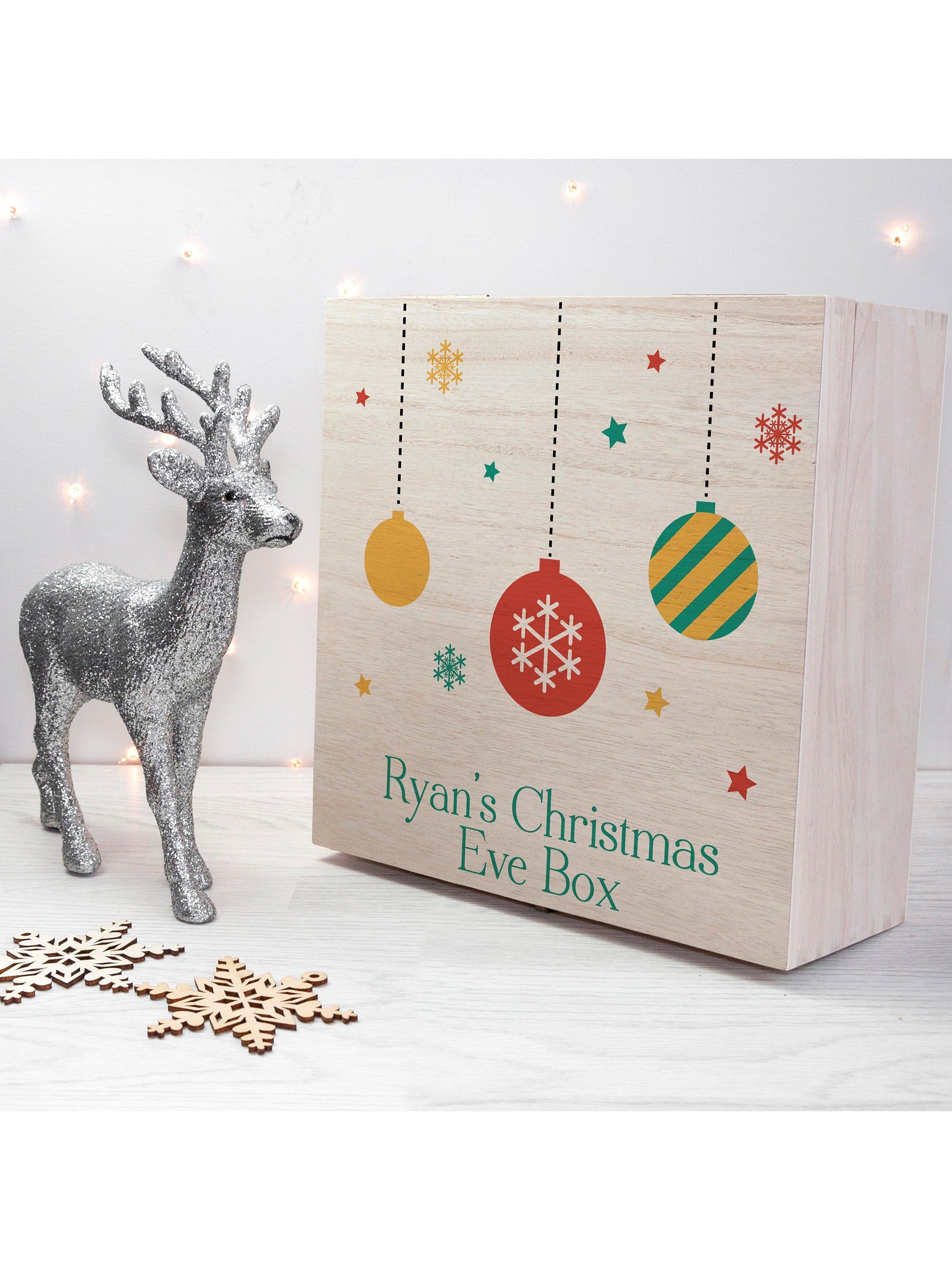 Treat Republic Personalised Baubles Christmas Eve Box (British brand)