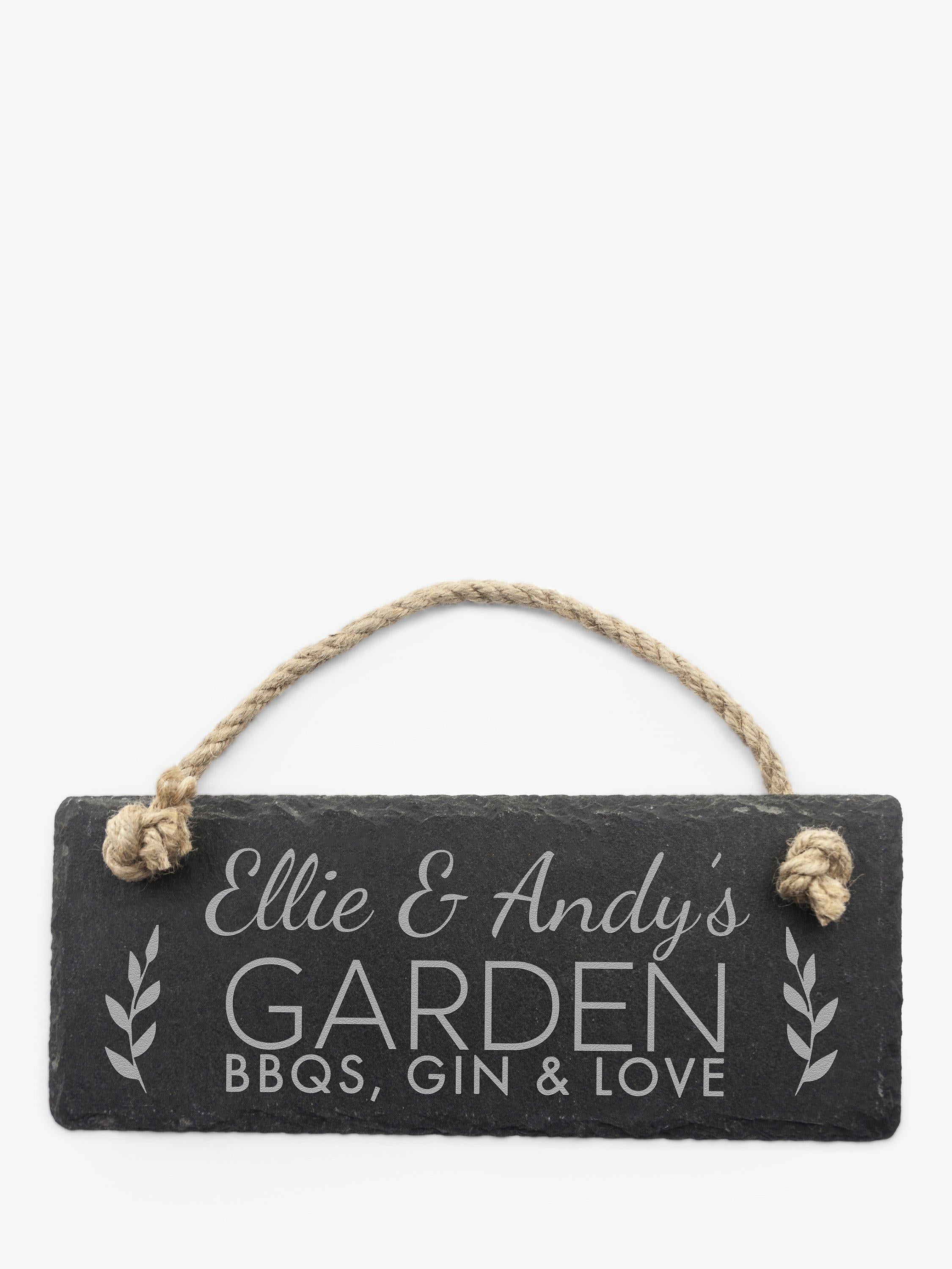 Treat Republic personalised slate hanging sign (British brand)