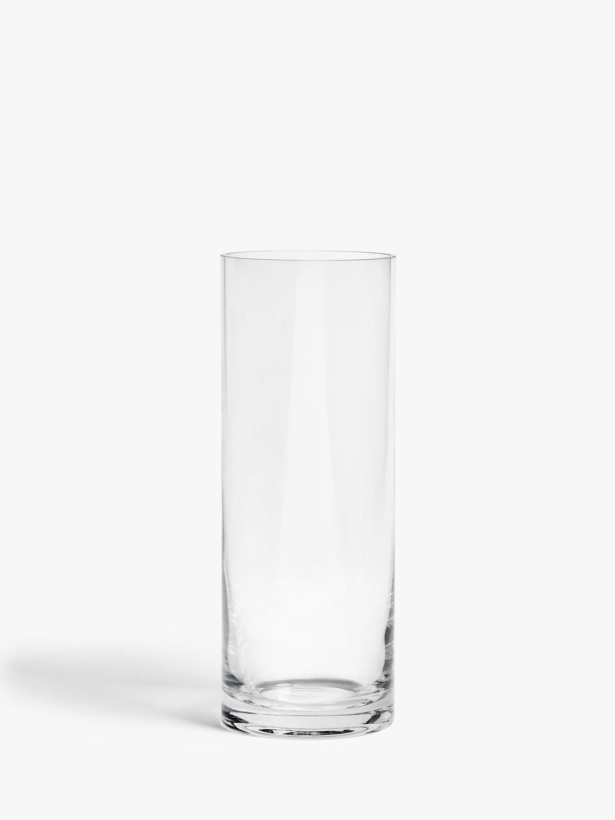 Clear Cylinder Glass Vase for Flowers, 27 cm Height