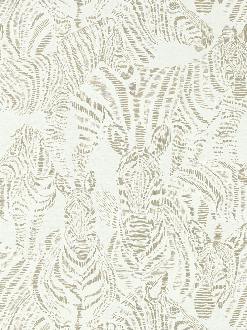 Harlequin Nirmala wallpaper featuring a zebra pattern, UK version