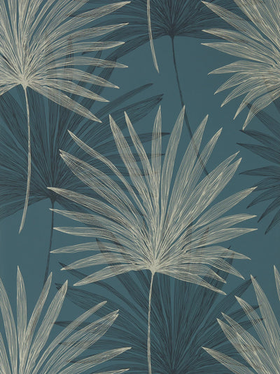 Hand-Drawn Sketchy Palms Wallpaper, Rotary Printed Design