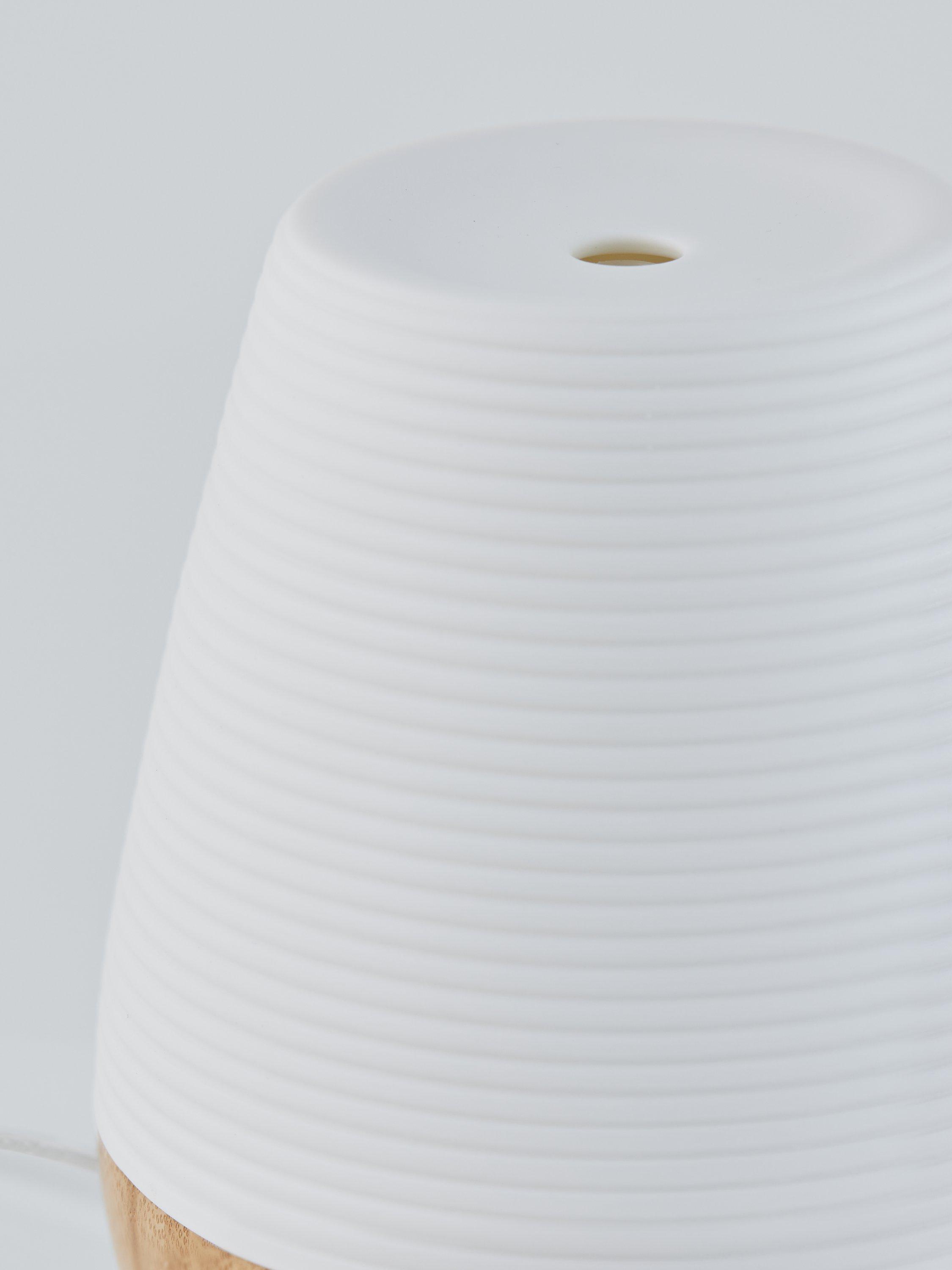 Beurer aroma electric diffuser LED table lamp in white and wood - British product