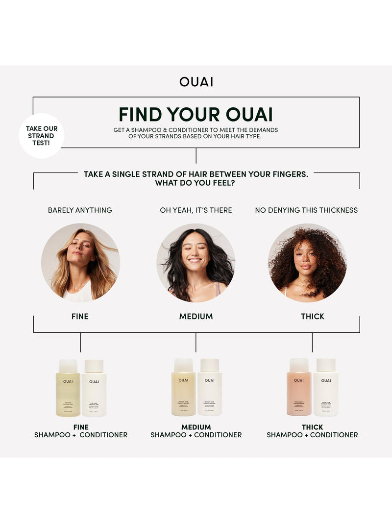 OUAI medium hair conditioner 300ml, imported from the UK