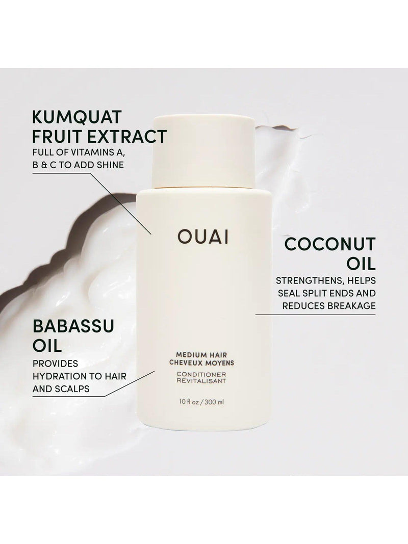 OUAI Medium Hair Conditioner Refill 946ml, imported from the UK