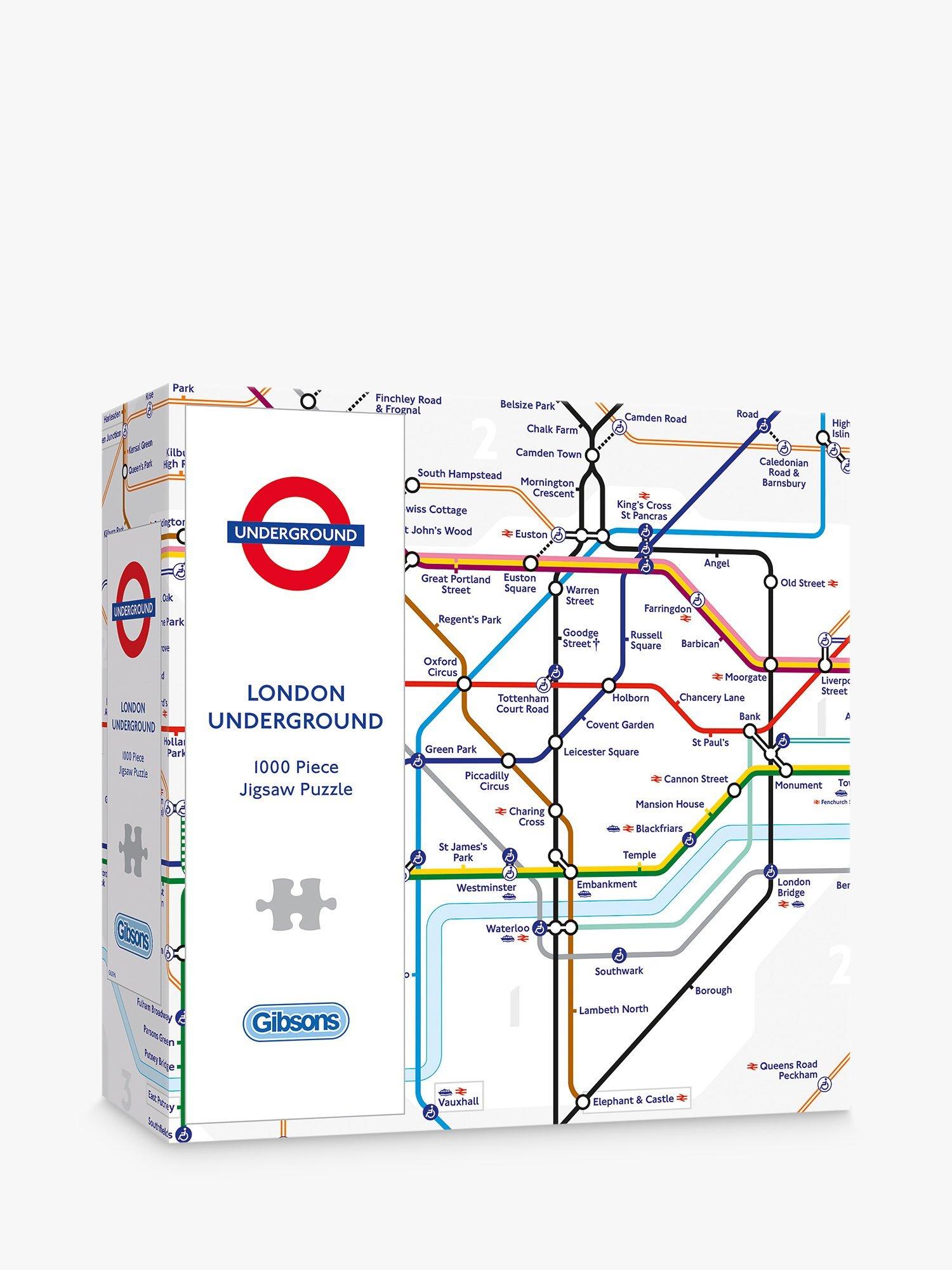 Gibsons London Underground tube map jigsaw puzzle 1000 pieces, UK version