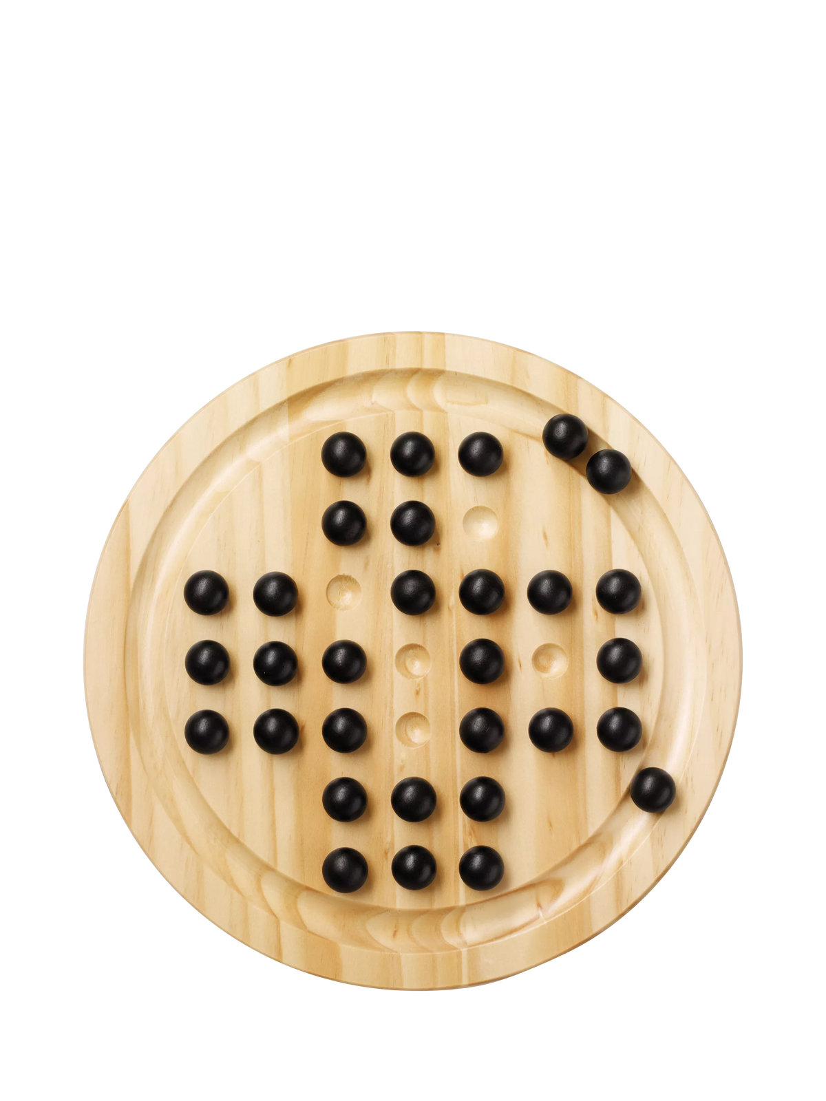 John Lewis wooden solitaire game 33 holes, UK version