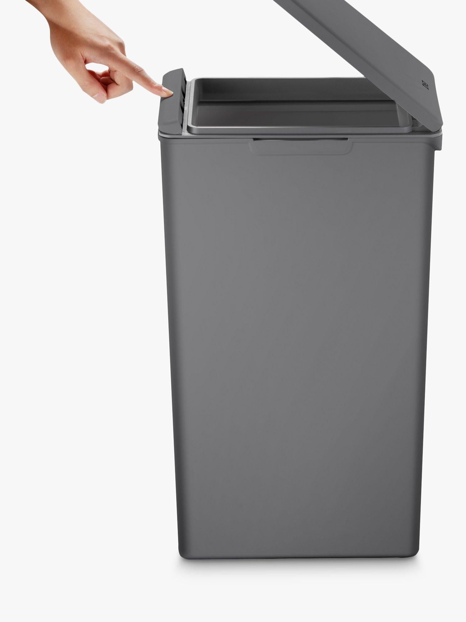 EKO Morandi Grey Touch Bin 40L - British product