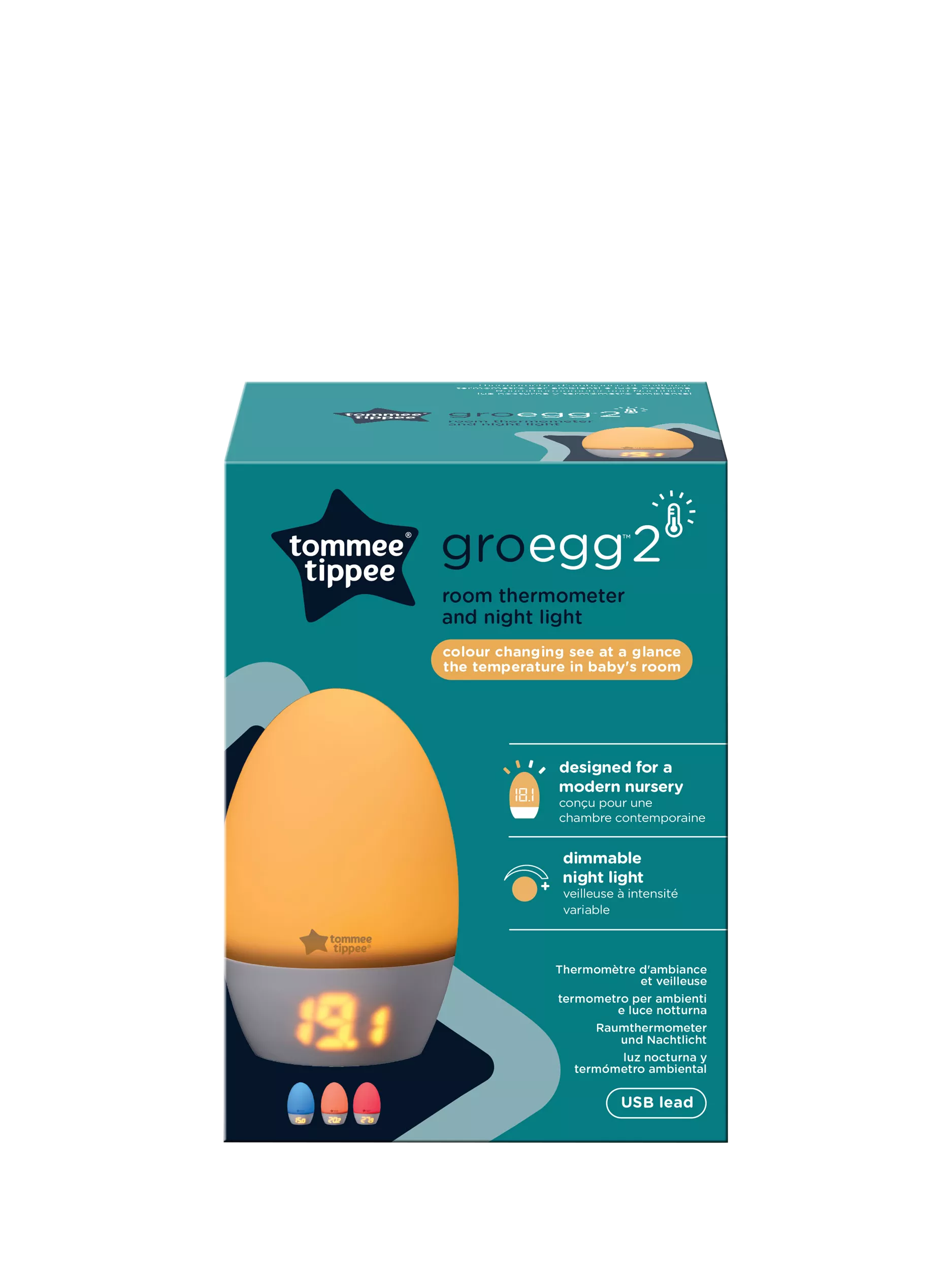 Tommee Tippee GroEgg2 digital room thermometer (British brand)