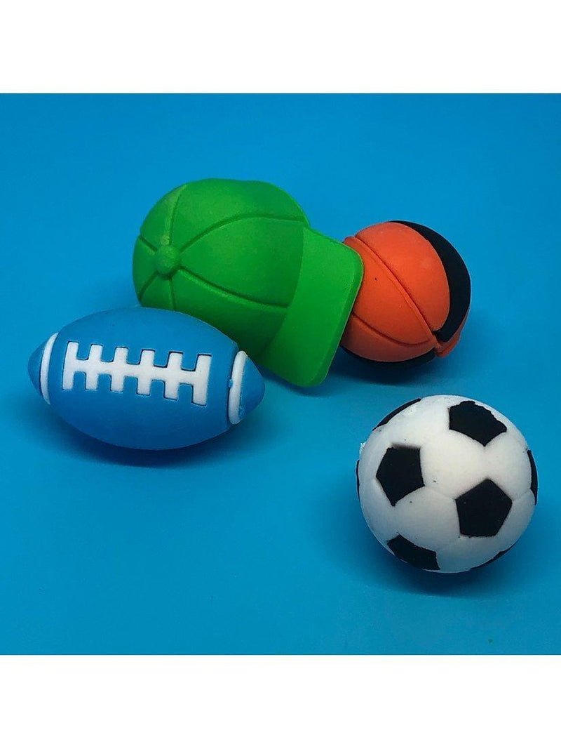 Tinc scented sports-themed erasers, set of 4 (British brand)