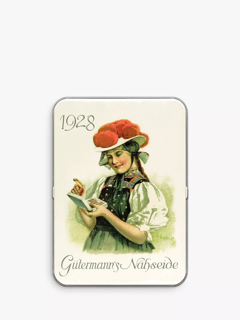 Gütermann creativ Nostalgic Sewing Tin Sew-All Thread Bright 100m Pack of 8, UK version
