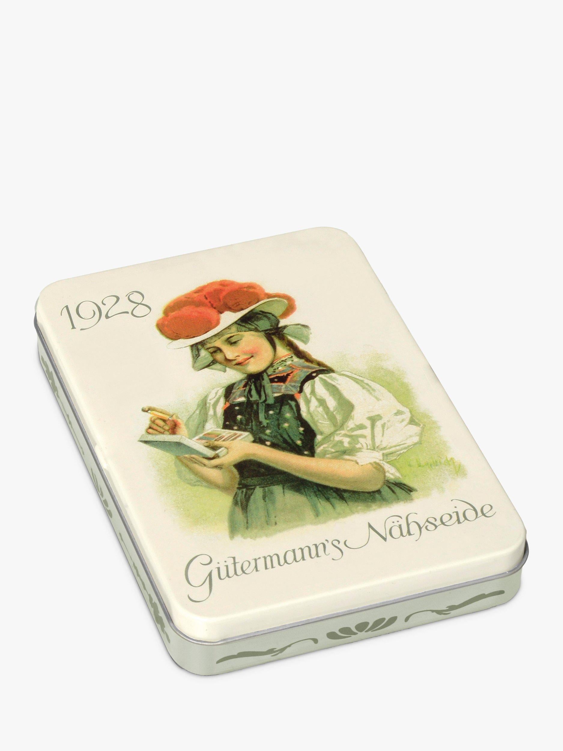Gütermann creativ Nostalgic Sewing Tin Sew-All Thread Bright 100m Pack of 8, UK version