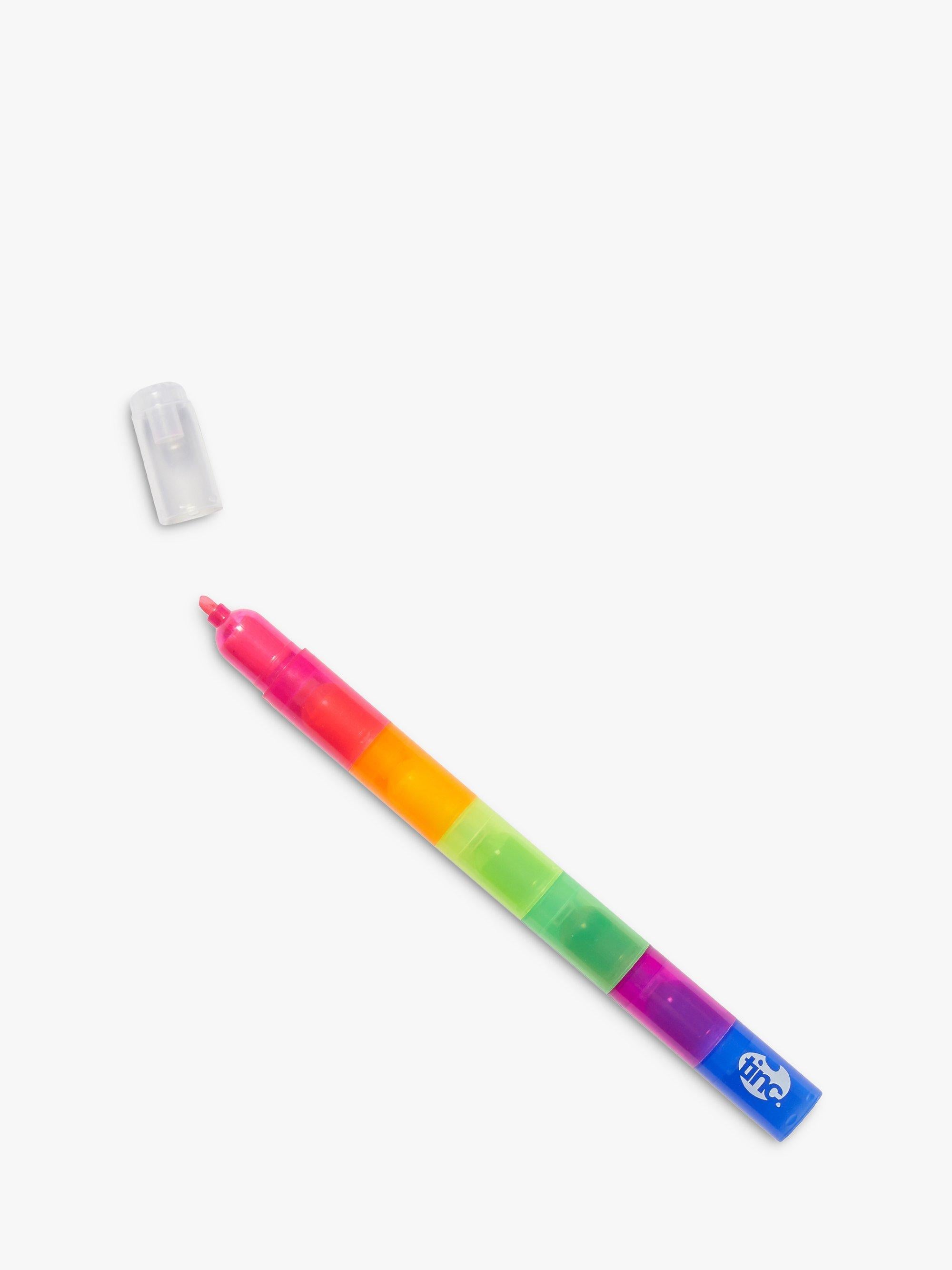 Tinc stacking highlighter with seven colors, customizable order (British brand)