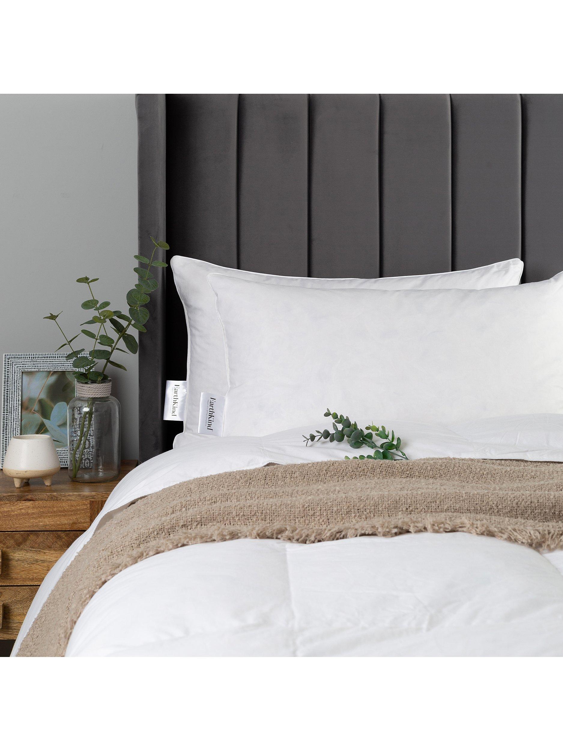 EarthKind Reclaimed Natural Down Standard Pillow Soft/Medium - British product