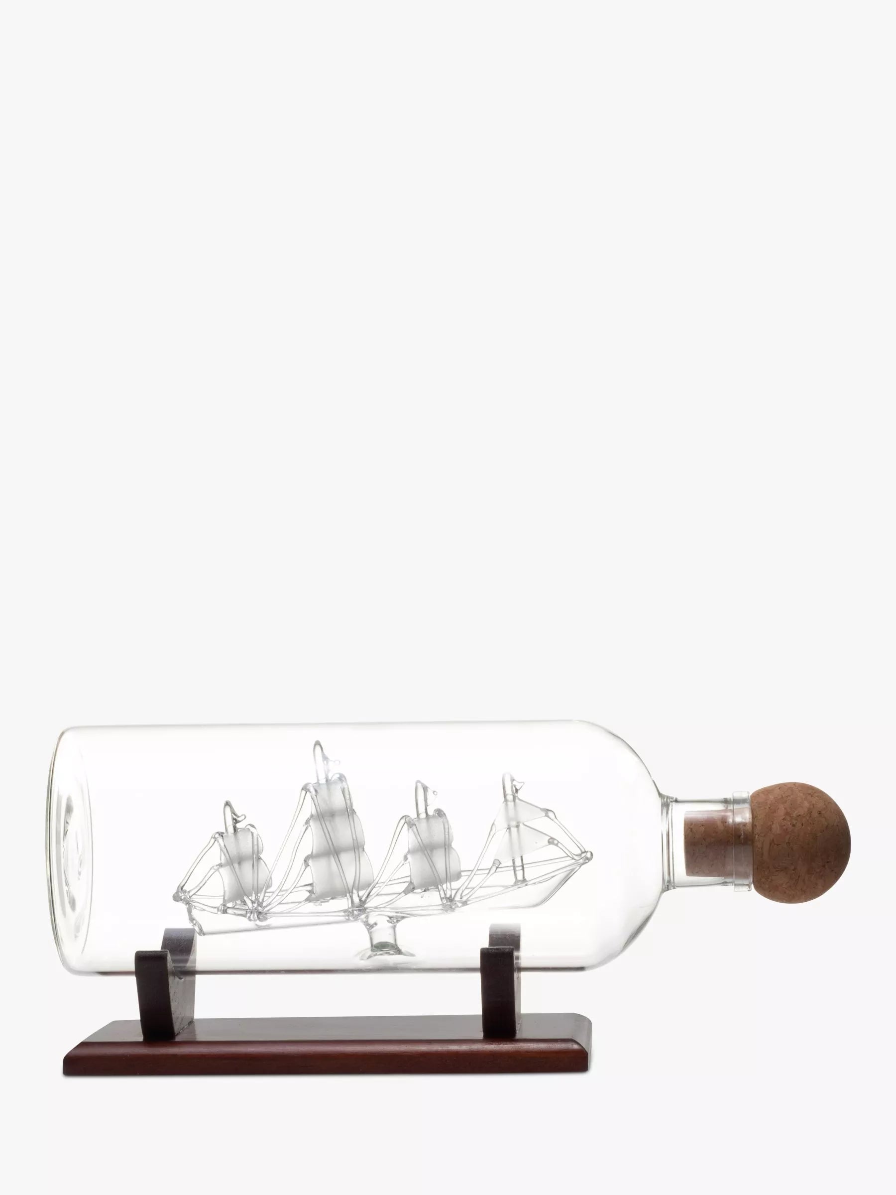 Mixology ship in a bottle glass decanter 750ml, imported from the UK