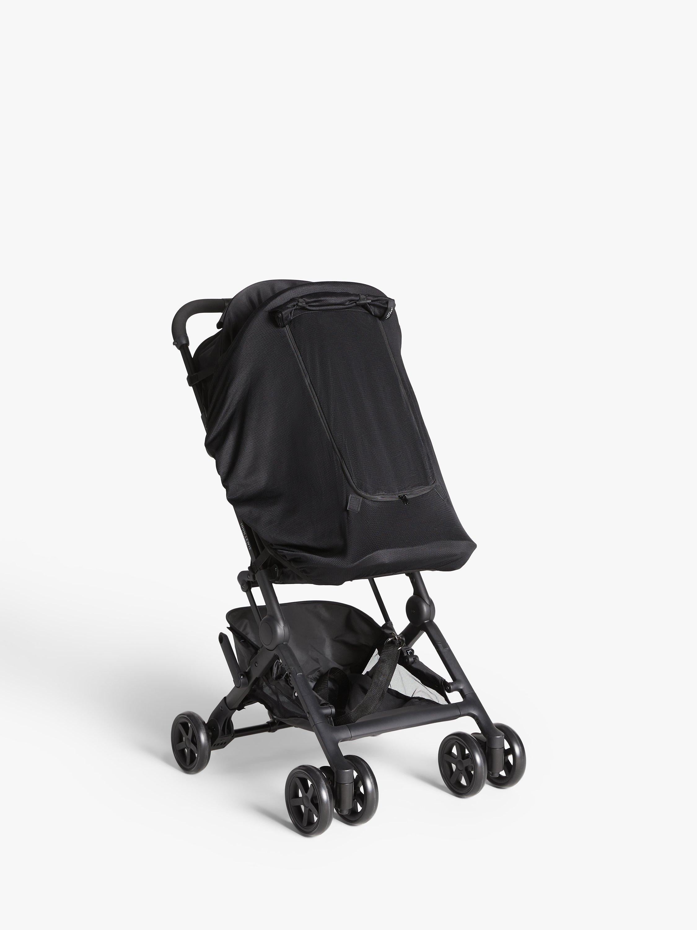 John Lewis universal pushchair sunshade in black, UK version