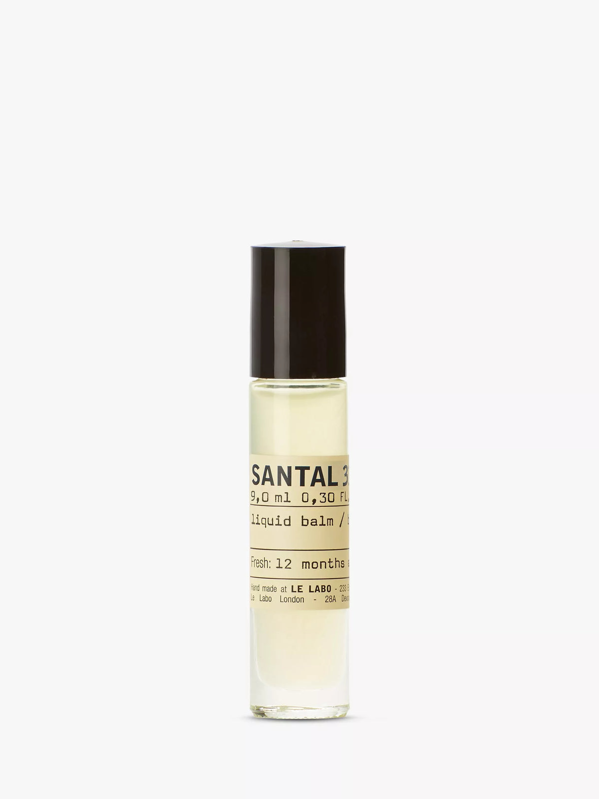 Le Labo Santal 33 perfume rollerball 9ml, UK version