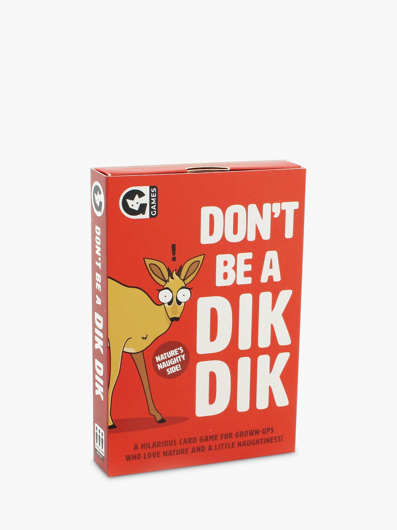 Ginger Fox Don't Be A Dik-Dik adult party card game, UK version