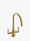 Abode Atlas Monobloc 2 Lever Kitchen Tap