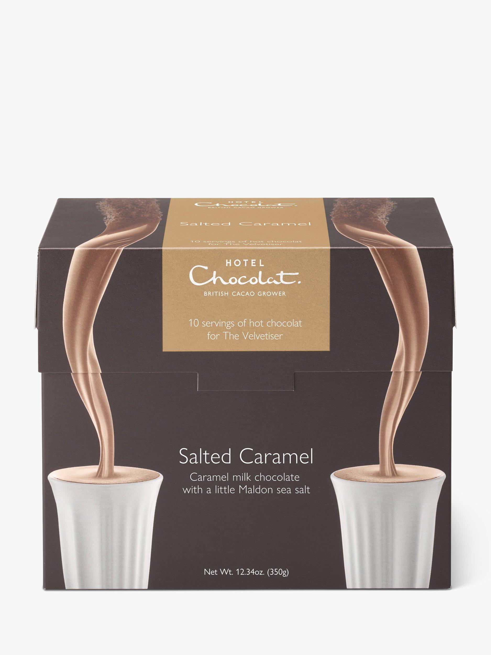 Hotel Chocolat salted caramel hot chocolate sachets 350g, UK version