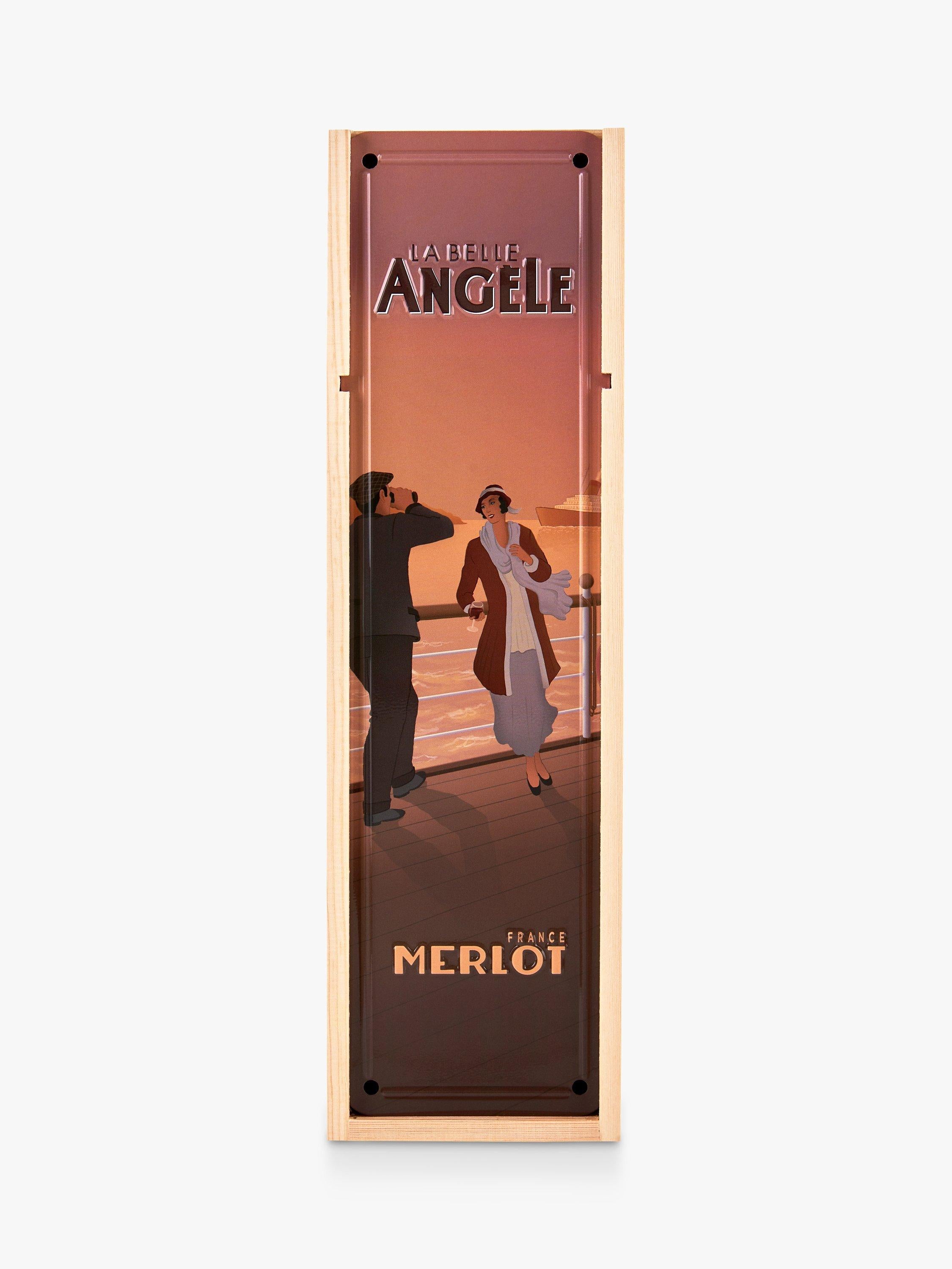 La Belle Angèle Merlot red wine 75cl, UK version