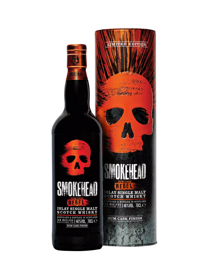 Smokehead Rum Cask Rebel Single Malt Scotch Whisky 70cl (British brand)