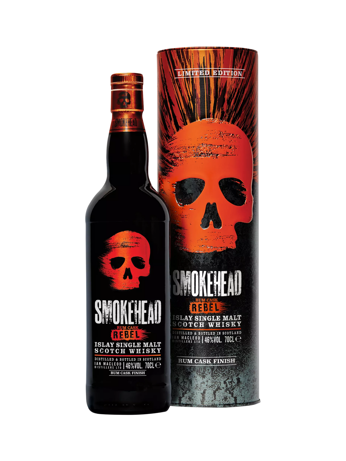 Smokehead Rum Cask Rebel Single Malt Scotch Whisky 70cl (British brand)