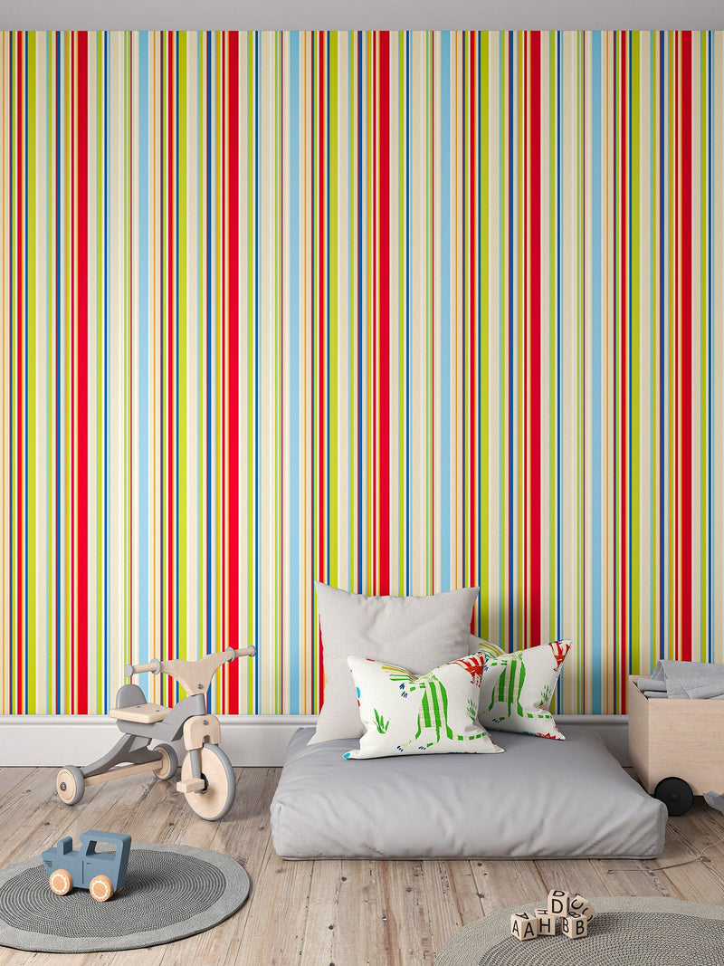 Harlequin Rush barcode stripe wallpaper, UK version
