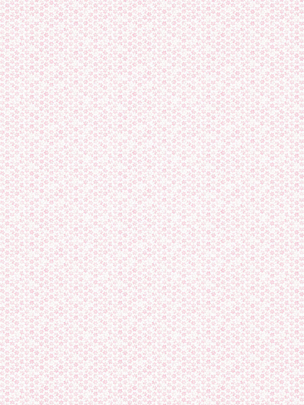 Daisy Motif Wallpaper with Loose-Drawn Design
