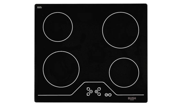 Bush A60CT black electric ceramic hob 59x52cm - British product