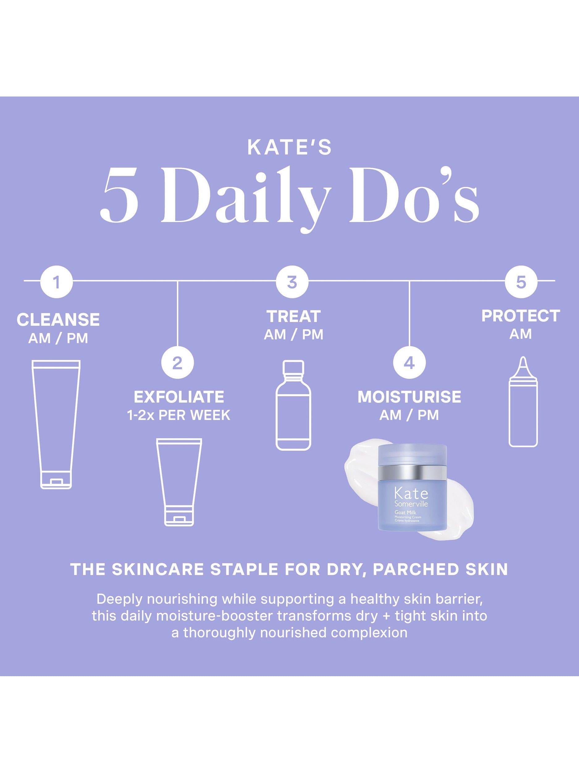 Kate Somerville goat milk moisturising cream 50ml, UK version