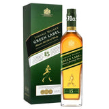 Johnnie Walker Green Label blended malt Scotch whisky 70cl, UK version