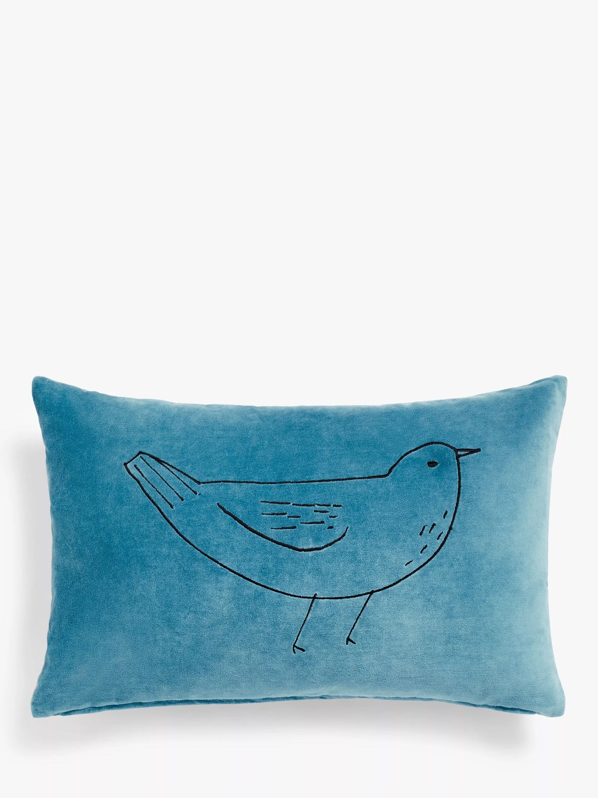 John Lewis embroidered bird cushion Fjord, UK version