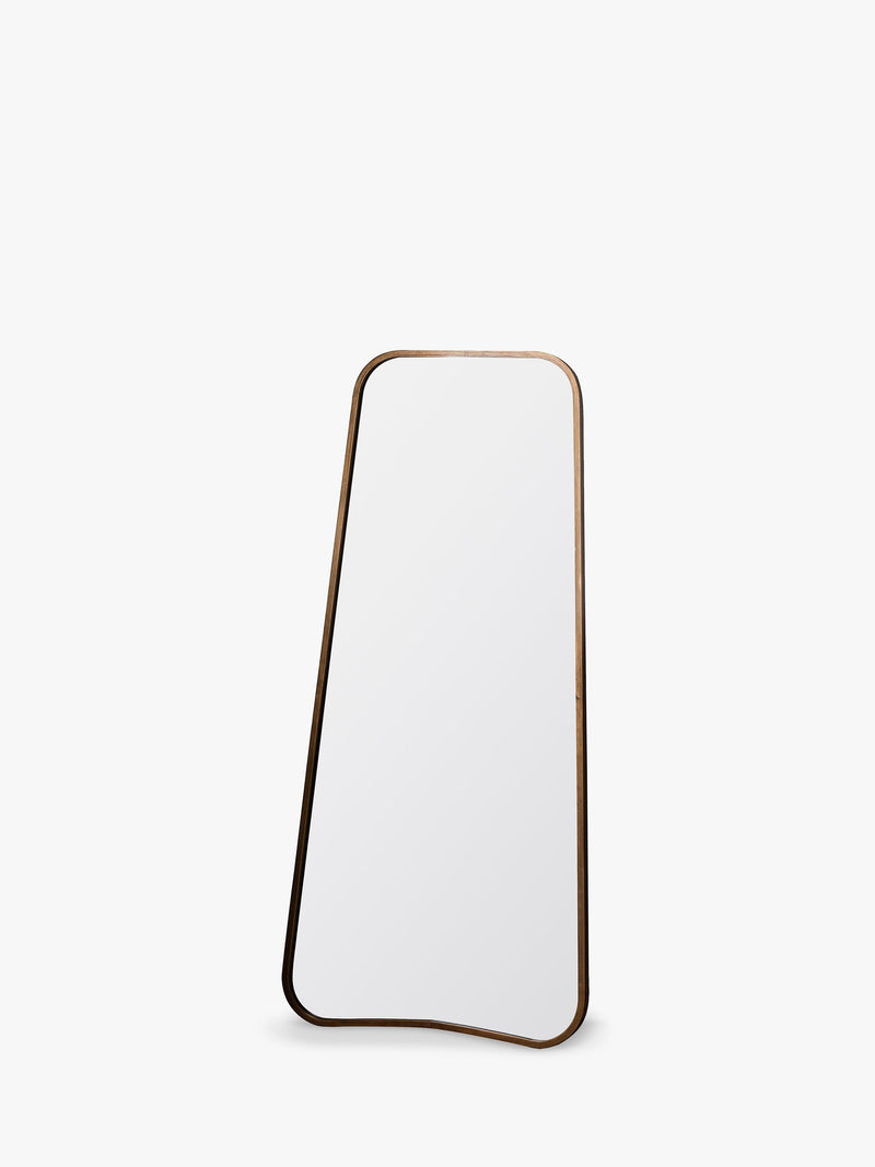 Kurva curved metal corners leaner mirror 123 x 56.5cm, UK version