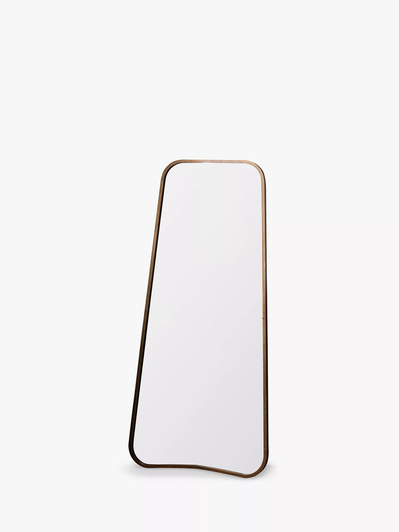 Kurva curved metal corners leaner mirror 123 x 56.5cm, UK version