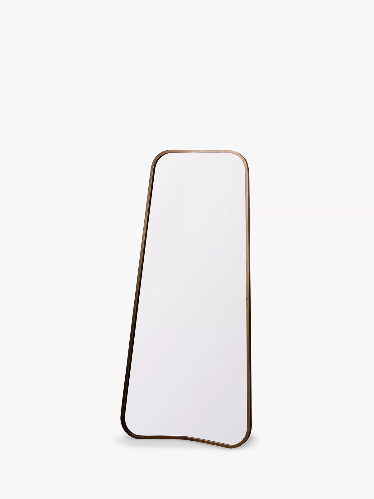Kurva curved metal corners leaner mirror 123 x 56.5cm, UK version