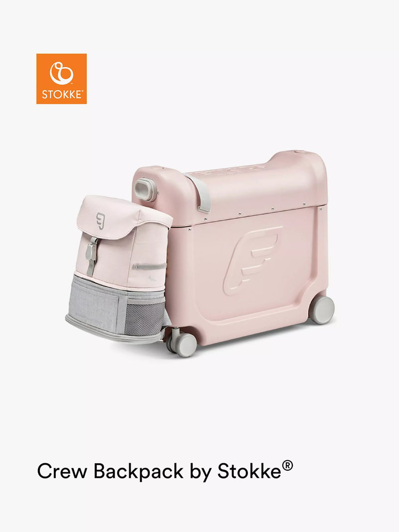 Stokke bedbox backpack travel bundle pink lemonade (British brand)