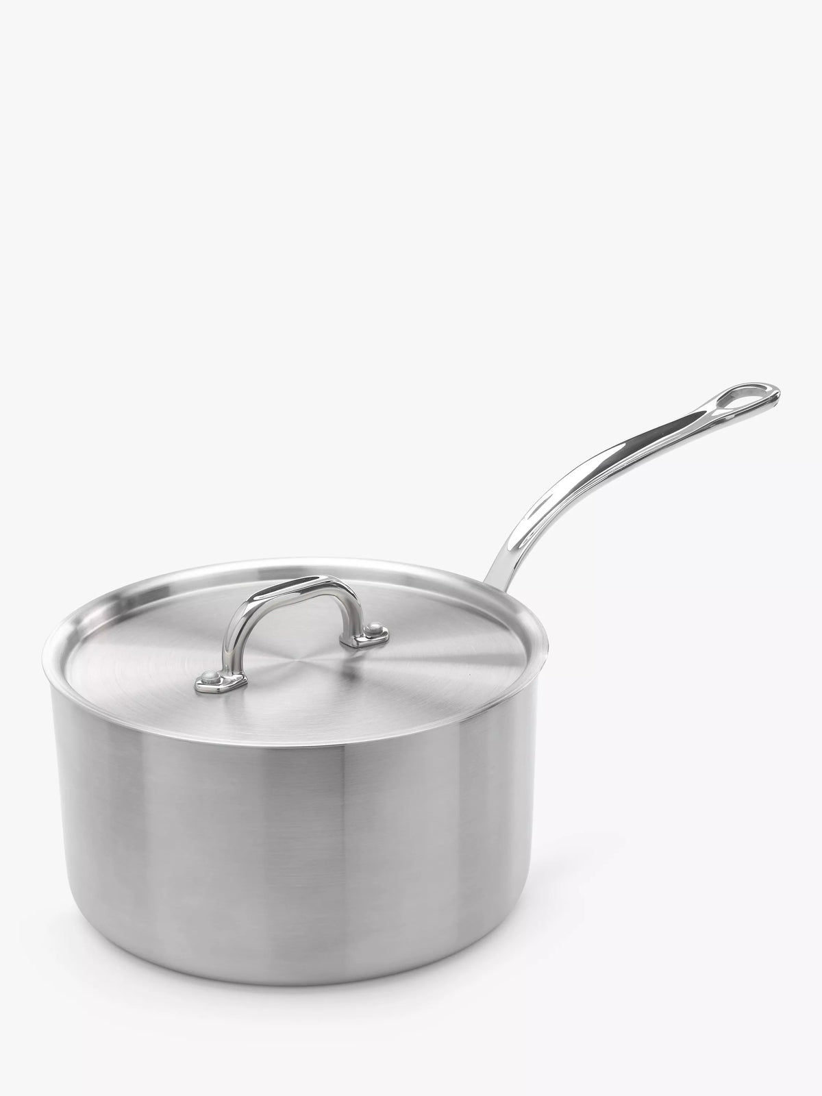 Samuel Groves tri-ply stainless steel saucepan with lid 20cm (British brand)