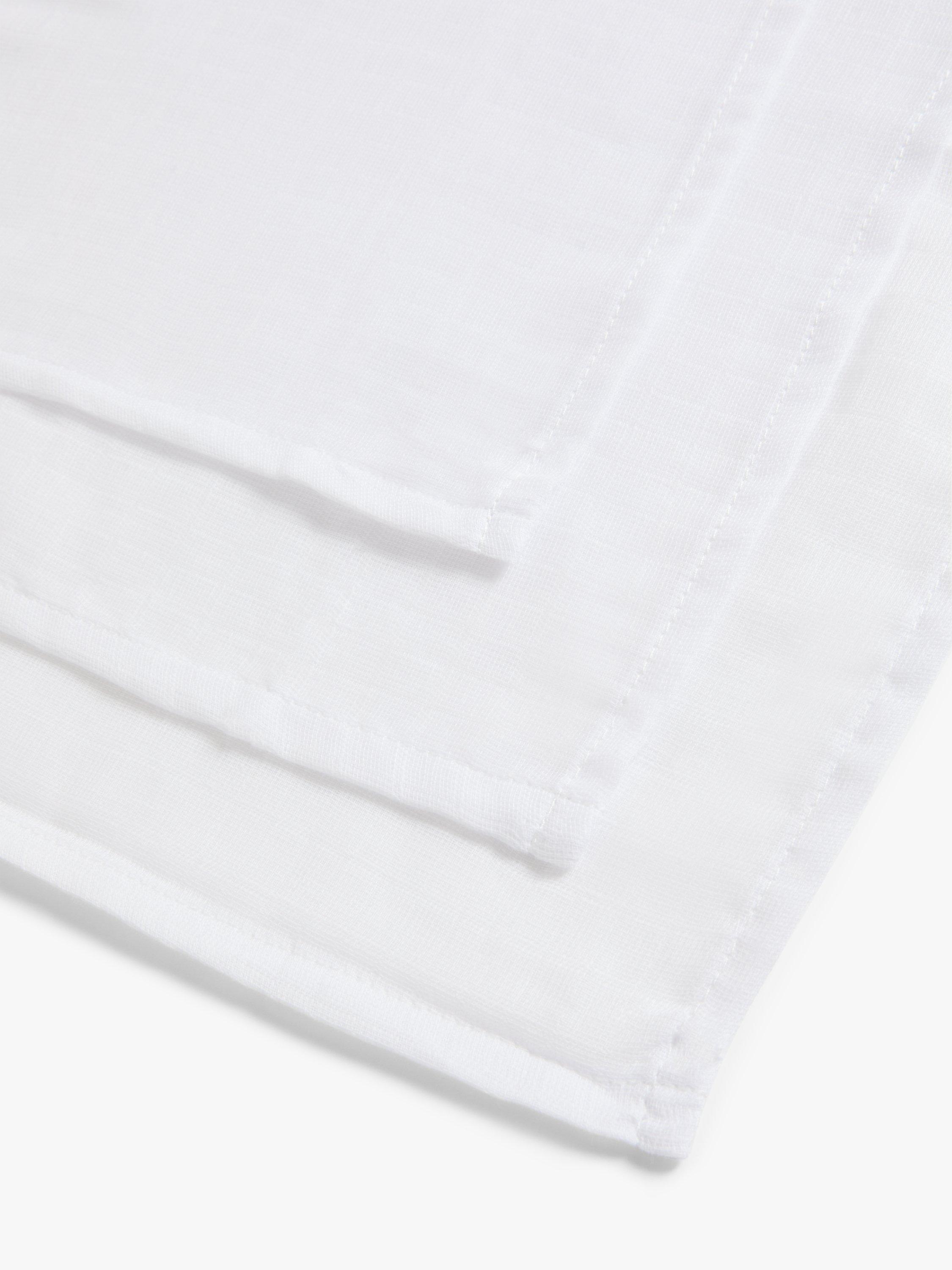 John Lewis white muslin squares pack of 3, imported from the UK