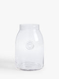 Jam Jar Vase H22Cm Clear